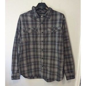 Columbia Button Up Shirt Mens X Large Gray Omni Shade Fishing